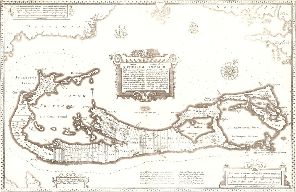 John Speed's map of Bermuda, A Mapp of the Sommer Ilands